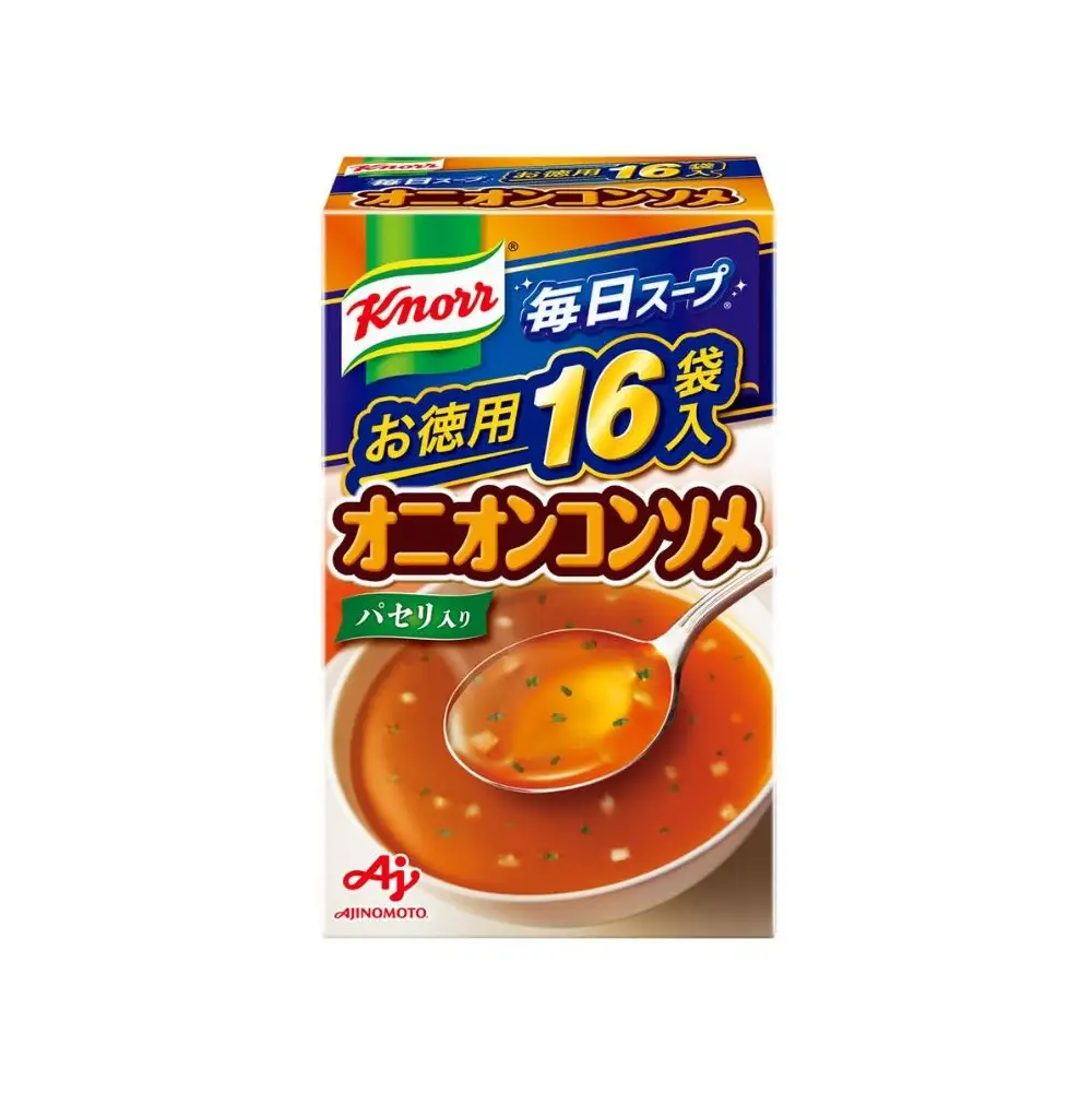 「クノールR 毎日スープR」オニオンコンソメ 16袋入×3箱【味の素 AJINOMOTO クノール 粉末 スープ たまねぎ コンソメ 三重県 四日市市 四日市 四日市市ふるさと納税】