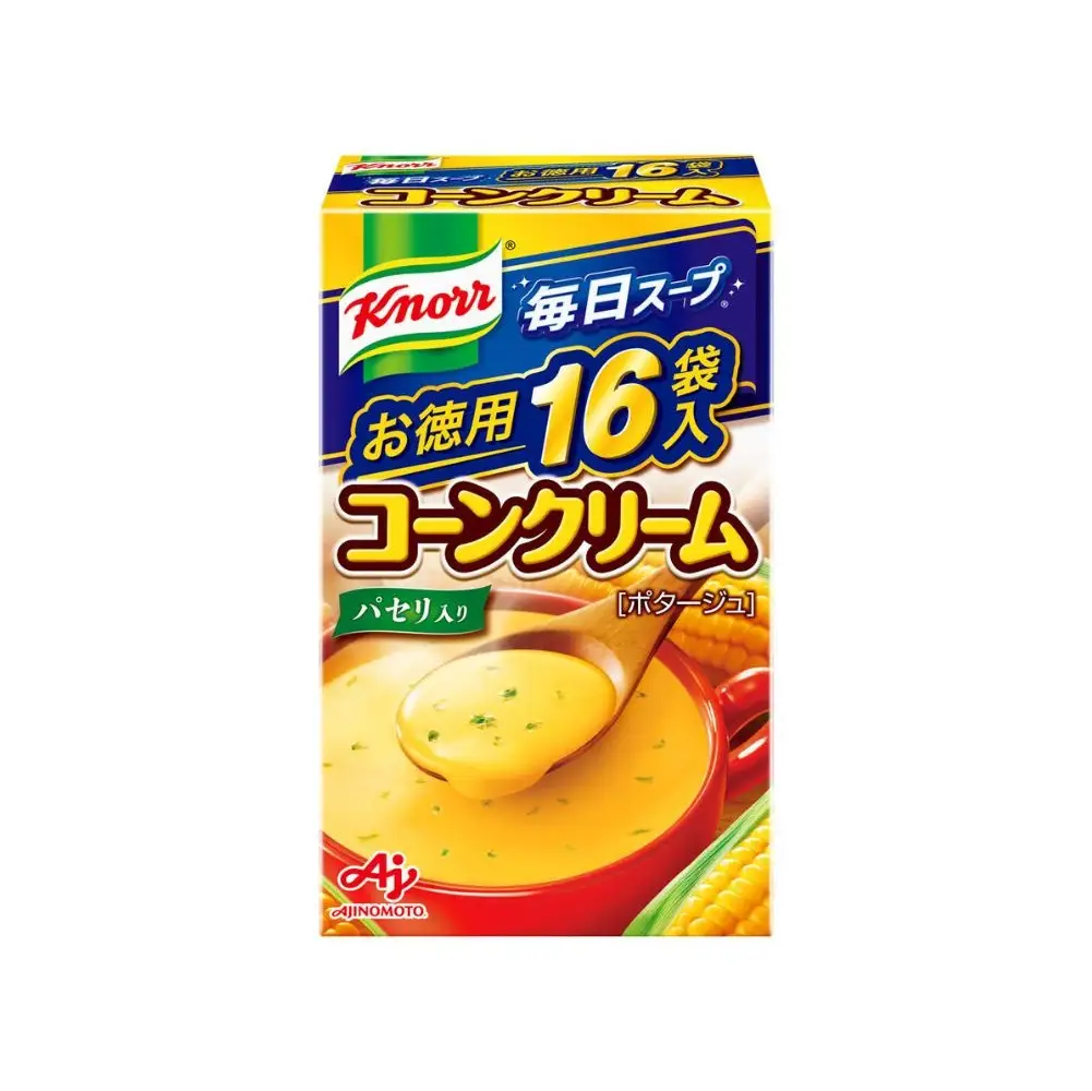 「クノールR 毎日スープR」コーンクリーム 16袋入×3箱【味の素 AJINOMOTO クノール 粉末 コーン スープ コーンスープ 三重県 四日市市 四日市 四日市市ふるさと納税】