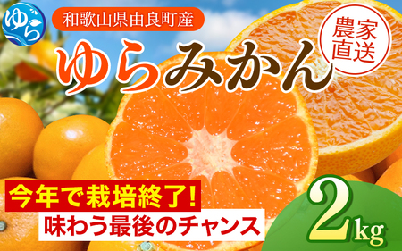 ゆらみかん 2kg※2026年11月下旬頃から12月上旬頃に順次発送予定 【kzmn004-r-2】