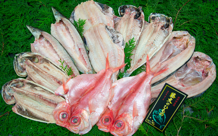 藤文の「びっくり規格外セット」 あじ 鯵 真ほっけ 赤魚 金目鯛 きんめ かます カマス 鯖 さば 干物 ひもの 規格外 冷凍 西伊豆 伊豆 ギフト お歳暮 お中元[0823229]