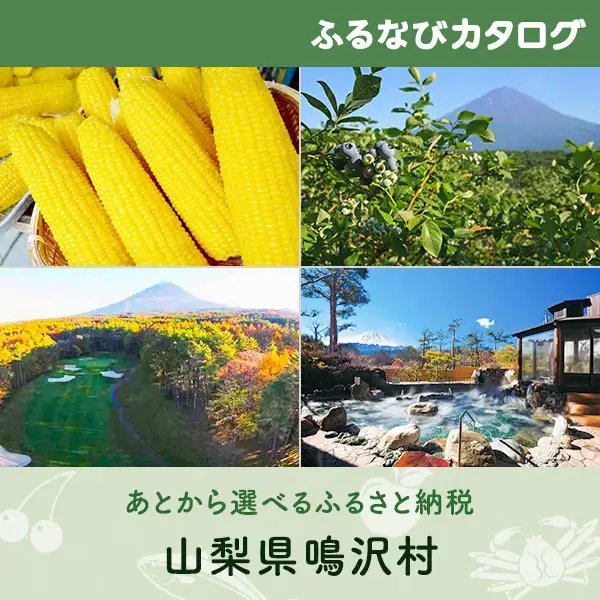 【有効期限なし！後からゆっくり特産品を選べる】山梨県鳴沢村カタログポイント