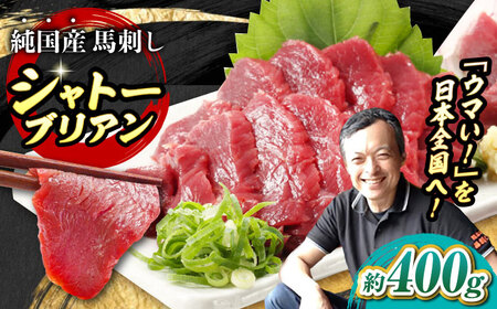 『純国産』熊本の味 赤身馬刺し シャトーブリアン 計約400g チルド馬刺し[AYCN058]