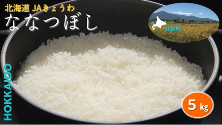 R7年産 JAきょうわ米  ななつぼし5kg 白米 お米 北海道 共和町 