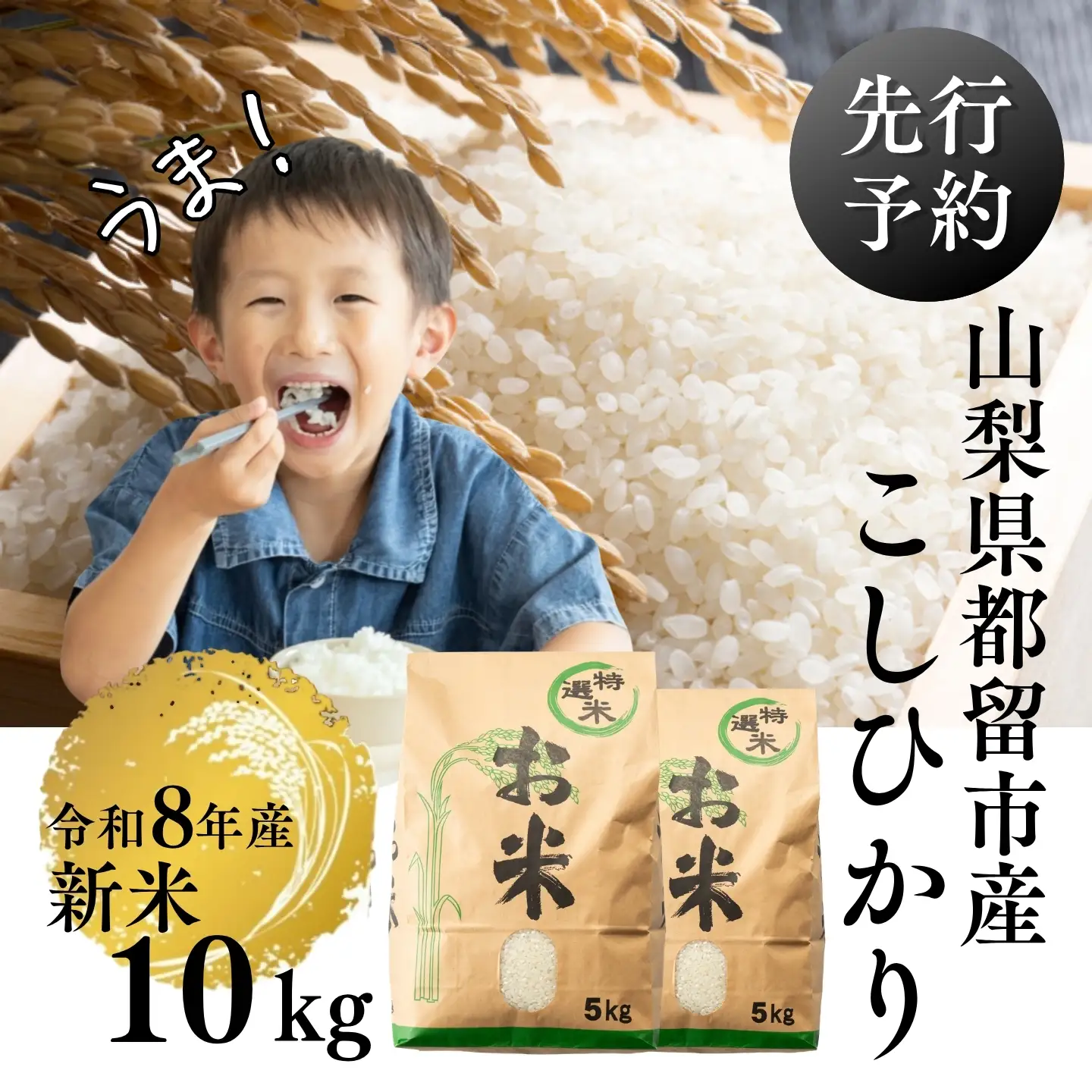 【令和8年産】山梨県都留市産こしひかり[10kg]  コシヒカリ こしひかり 米 こめ お米 