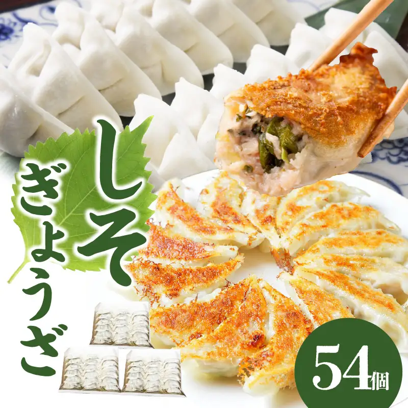 餃子専門店の餃子 しそ餃子 54個入り A02036