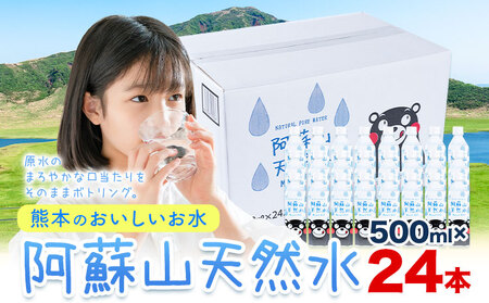 水阿蘇山 天然水 500ml × 24本 1ケース  丸富産業