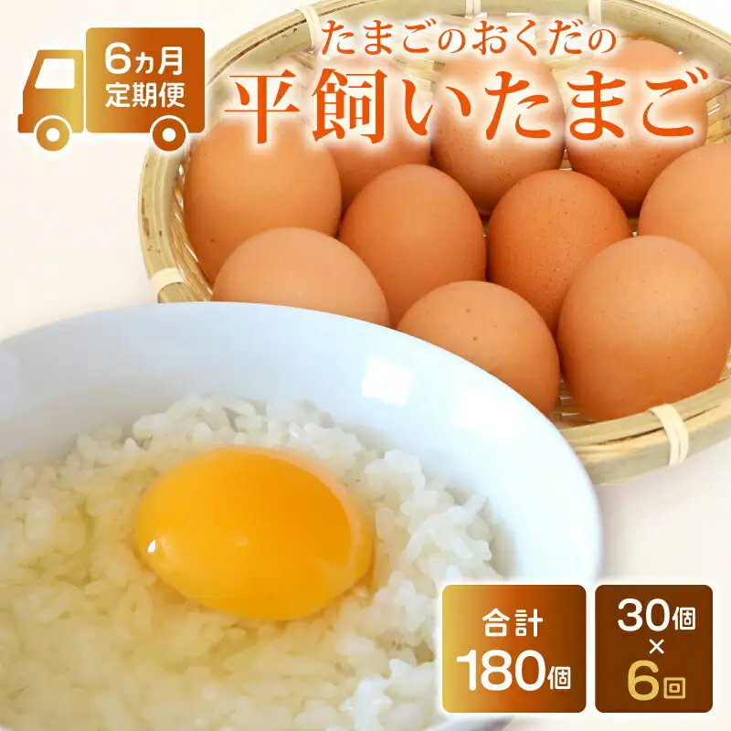 【たまご 定期便6回】平飼いたまご 30個