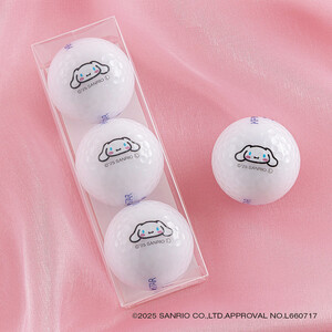 ゴルフボール KIRA★STAR×SANRIO CHARACTERS  24個入り【シナモロール（ホワイト）】サンリオ