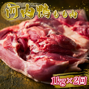 【定期便2ヶ月】河内鴨 国産 鴨肉 もも肉 スライス 1kg (500g×2パック) ツムラ本店