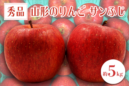 【2026年発送】「秀品」山形のりんご（サンふじ）約5kg_H081(R8)
