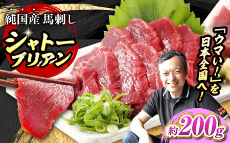 『純国産』熊本の味 赤身 馬刺し シャトーブリアン 約200g シャトーブリアン  [AYCN057]