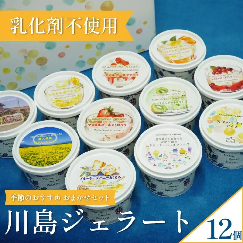 【 ジェラート 】  120ml 12個 セット 詰め合わせ おまかせ