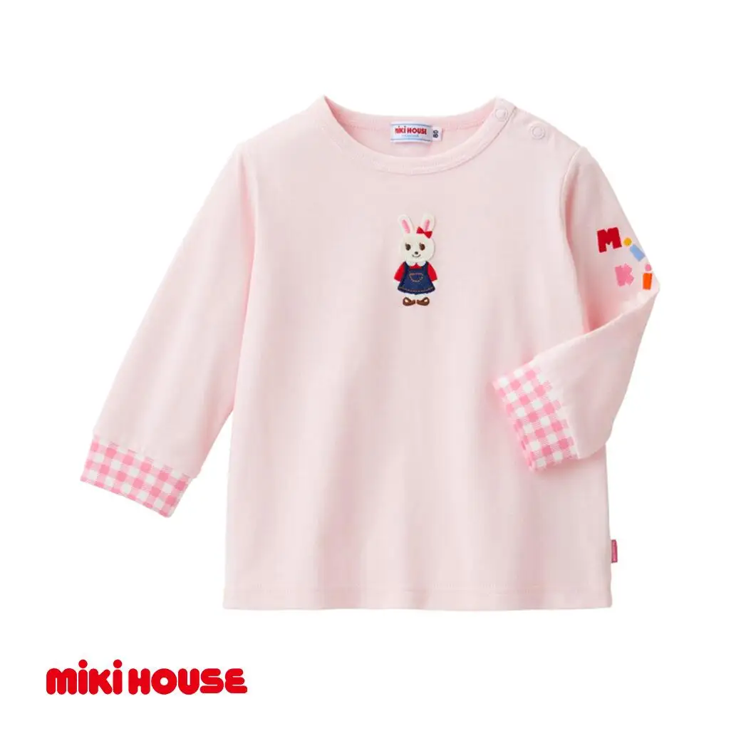 ミキハウス うさこ長袖Ｔシャツ（10-5247-490）【ピンクー120】 AS43EA2-8