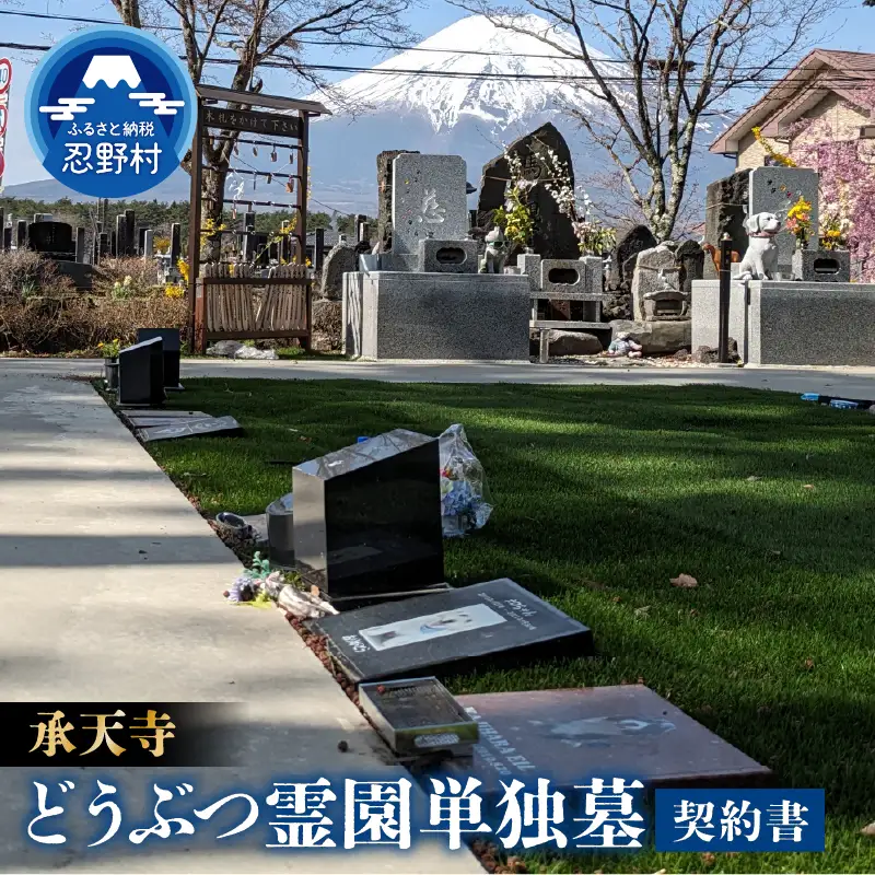 承天寺　忍野富士どうぶつ霊園単独墓