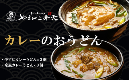 カレーうどん 2種 牛すじ 京風 6食 うどん