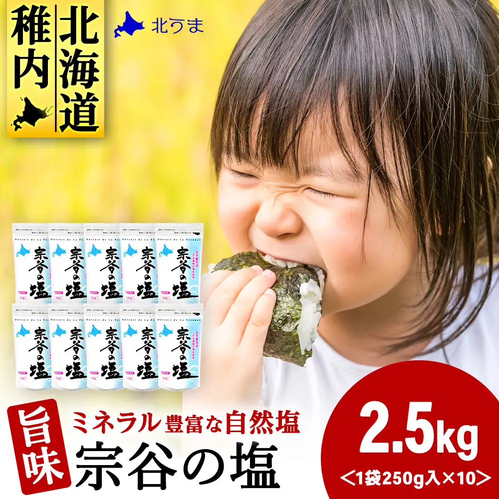 宗谷の塩250g×10袋