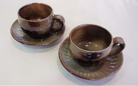 須佐唐津焼 コーヒーカップ2客セット