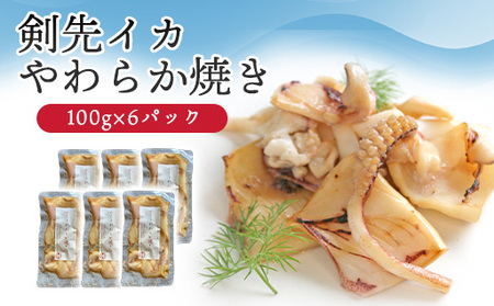 イカ 剣先イカ やわらか焼き 剣先イカ専門店こだわりの木桶仕込み醤油×甘糀で漬けたイカ焼き 6個 セット