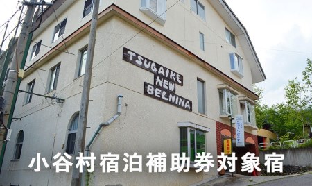 子様連れも安心！託児所がセットされている「ニューベルニナ」に泊まる！小谷村宿泊券10,000円分