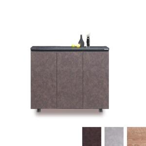 大川家具 シューズボックス スイートピー1200L 幅120cm  靴箱 収納