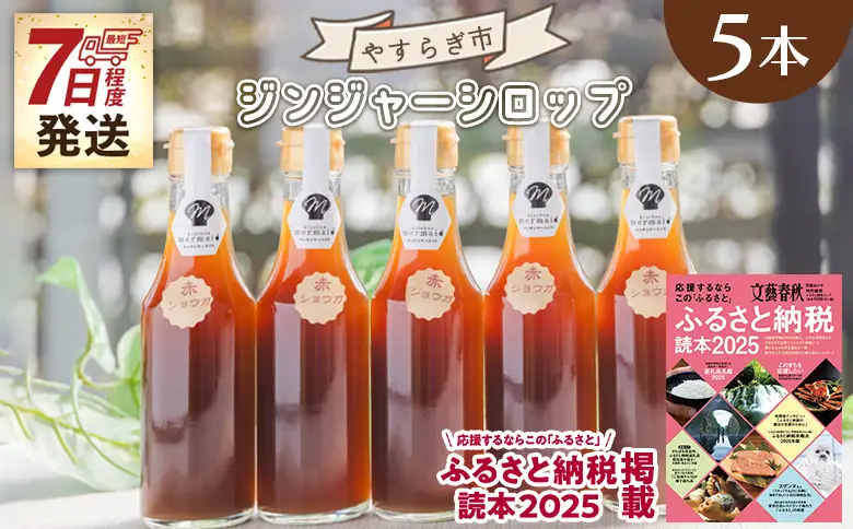 ジンジャーシロップ 200ml×5本 生姜 ジンジャーシロップ yr-0048