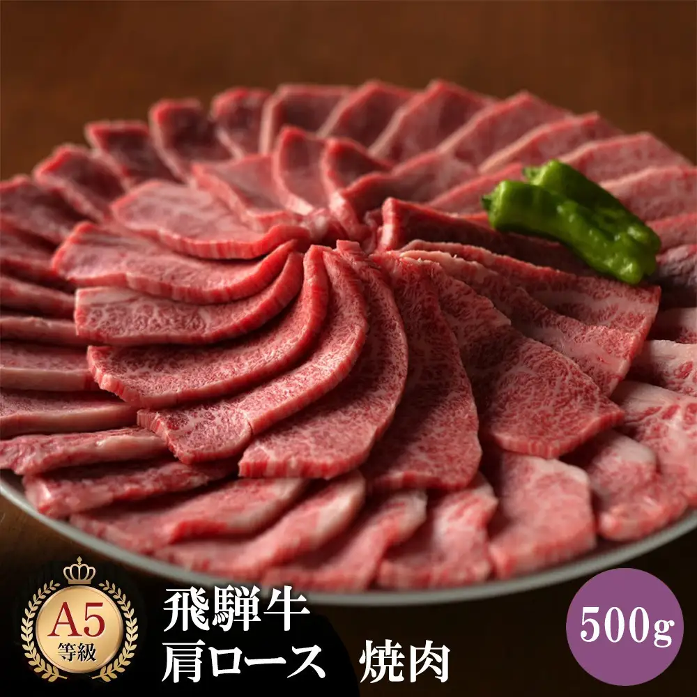 飛騨牛 肩ロース 500g 焼肉 【飛騨牛 スライス】