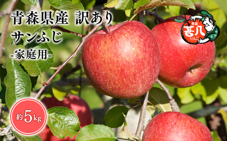 【レビューキャンペーン】４月発送　訳あり　家庭用　甚八りんごサンふじ５kg　【青森県 平川市 マルジンサンアップル】[hi-0058-011-4]