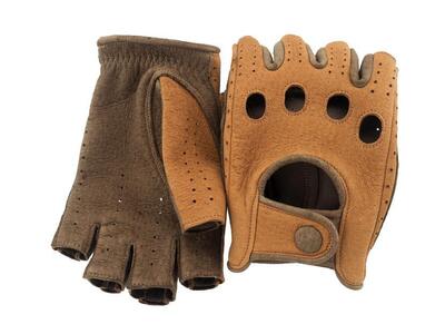 【Sサイズ】ペッカリードライビンググローブ（カラー：コルク×ライトブラウン）