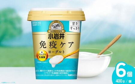 ヨーグルト 免疫ケア 甘さすっきり 400g×6個 | ヨーグルト