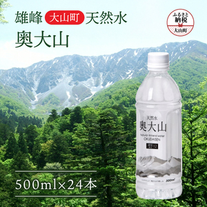 MS-20　【天然水】奥大山の水 ペットボトル500ml×24本入り（1ケース）