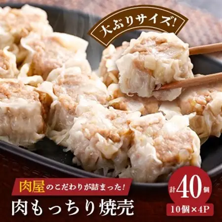 肉屋の肉もっちり焼売 40g×40個(10個×4パック)【配送不可地域：離島】【1607735】