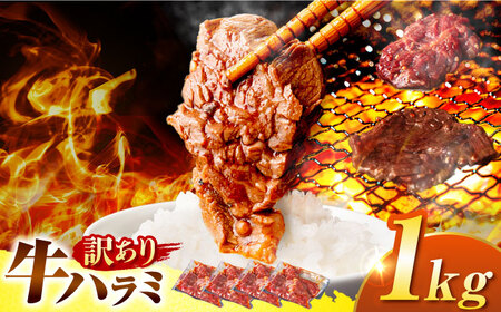 【訳あり】ハラミ 1kg(250g×4）[AVBO008] はらみ 焼肉 