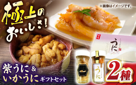 紫うに＆いかうにギフトセット《壱岐市》【壱岐市農業協同組合】ウニ 雲丹 うに 紫ウニ 紫雲丹 紫うに いかうに 希少 冷凍配送[JBO154]