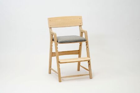 【樹工房】Hygge キッズハイチェア ＜座面：布（ライトグレー）＞