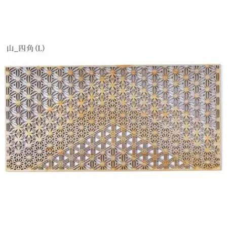 智頭杉のプレイスマット ー組子模様ー　山_四角　Lサイズ【1373032】