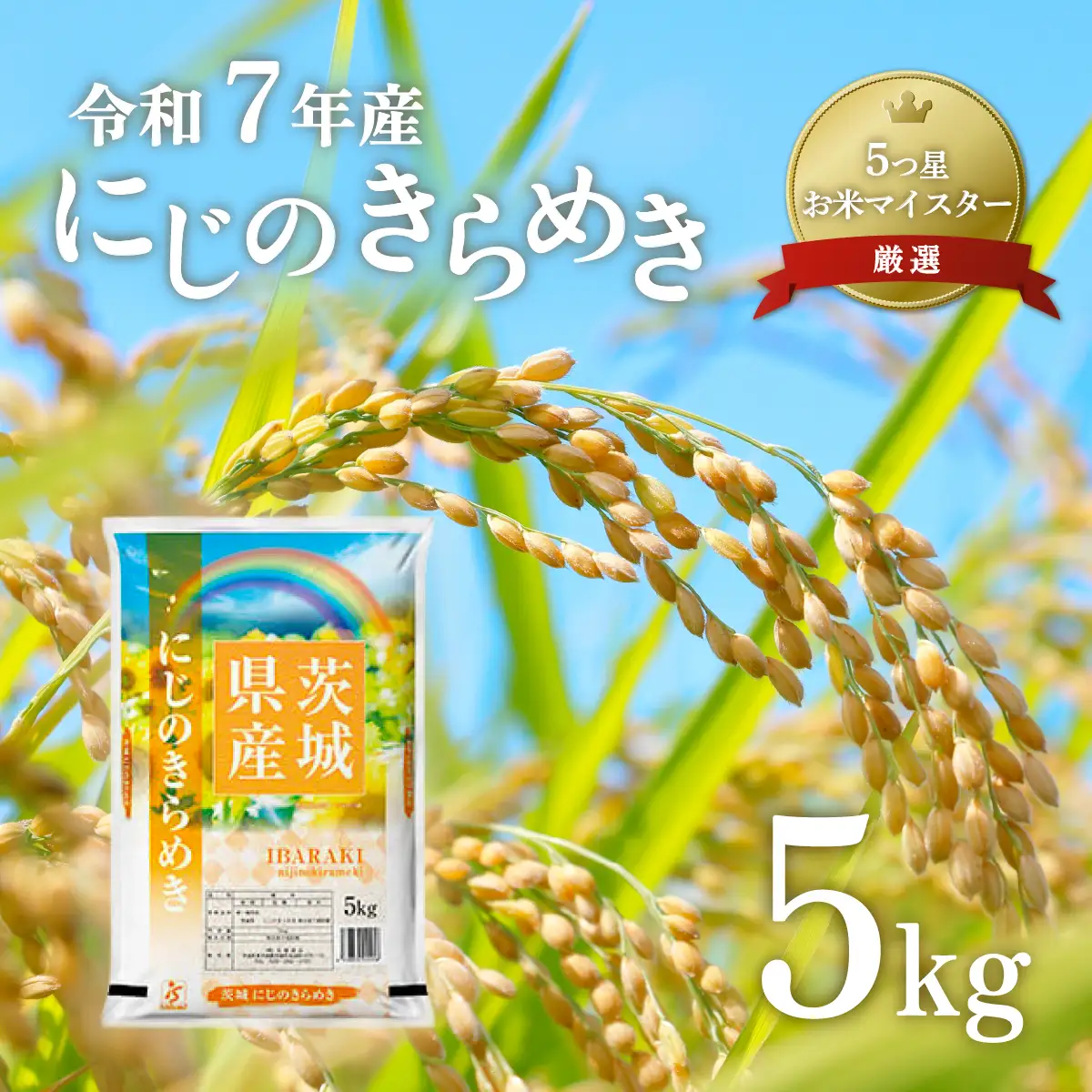 636茨城県産にじのきらめき5kg 数量限定