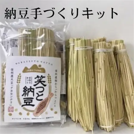 【納豆手作りキット】『笑つと納豆手作りキット』1セット+つと10本　【1583088】