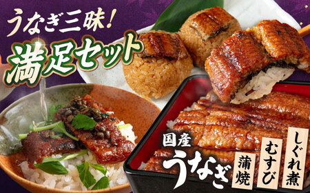 うなぎ満足セット[AQDF017] 鰻 しぐれ煮 佃煮 国産 おむすび 鰻 おにぎり 活うなぎ セット