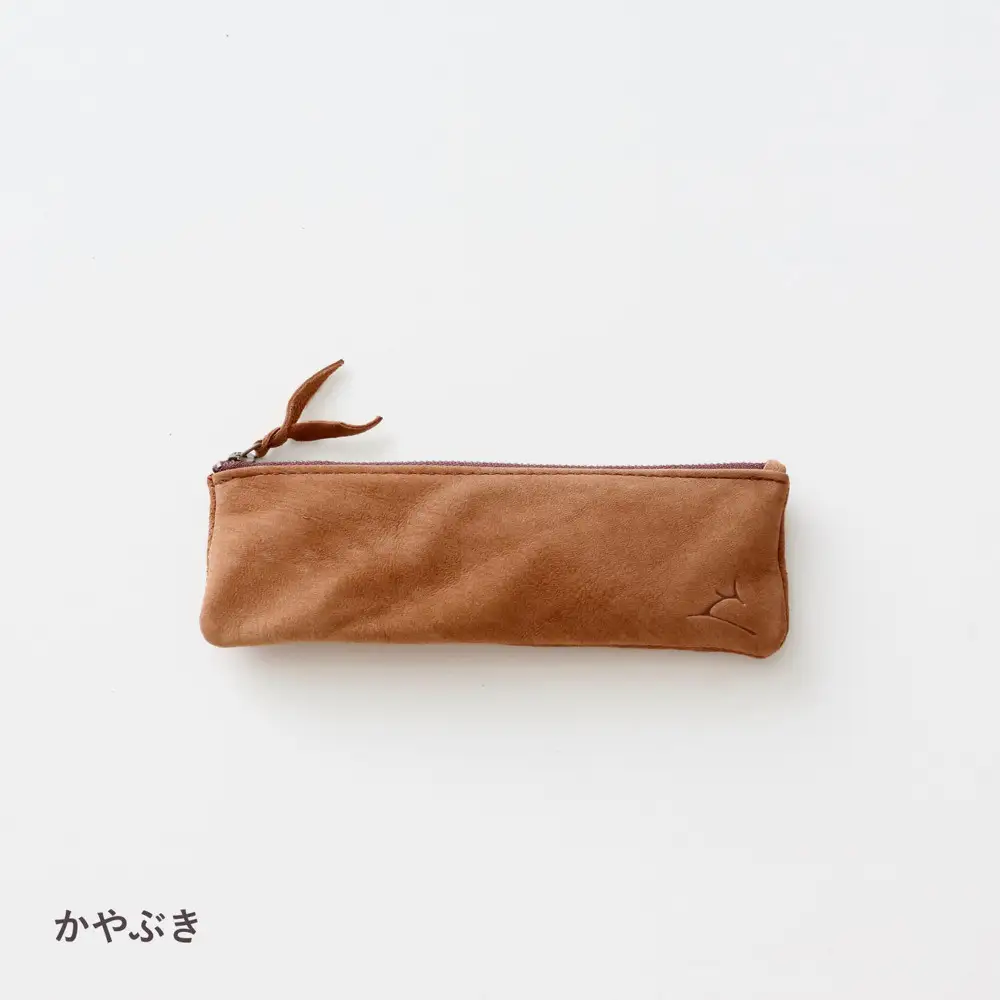 ENISICA エニシカ ジビエ鹿革 カクシカ ペンケース 茅葺（かやぶき）