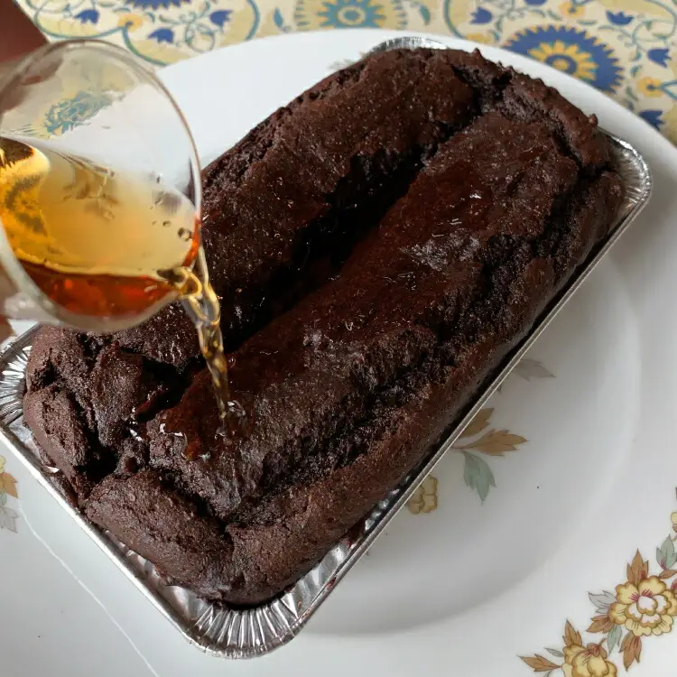 豆腐 ブランデーケーキ チョコレート 豆腐ブランデーケーキ 季節 フルーツ入り 400g [海月食堂 長崎県 東彼杵町 hs42bag460001]