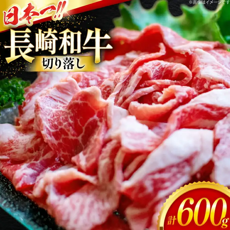牛肉 切り落とし 長崎和牛 切り落し600g [大川ストアー 長崎県 東彼杵町 hs42bag580012]