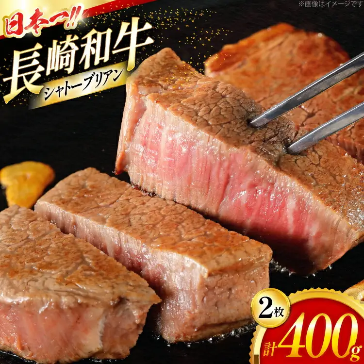 長崎和牛 シャトーブリアン 長崎和牛シャトーブリアン 200g 2枚 400g [大川ストアー 長崎県 東彼杵町 hs42bag580017]