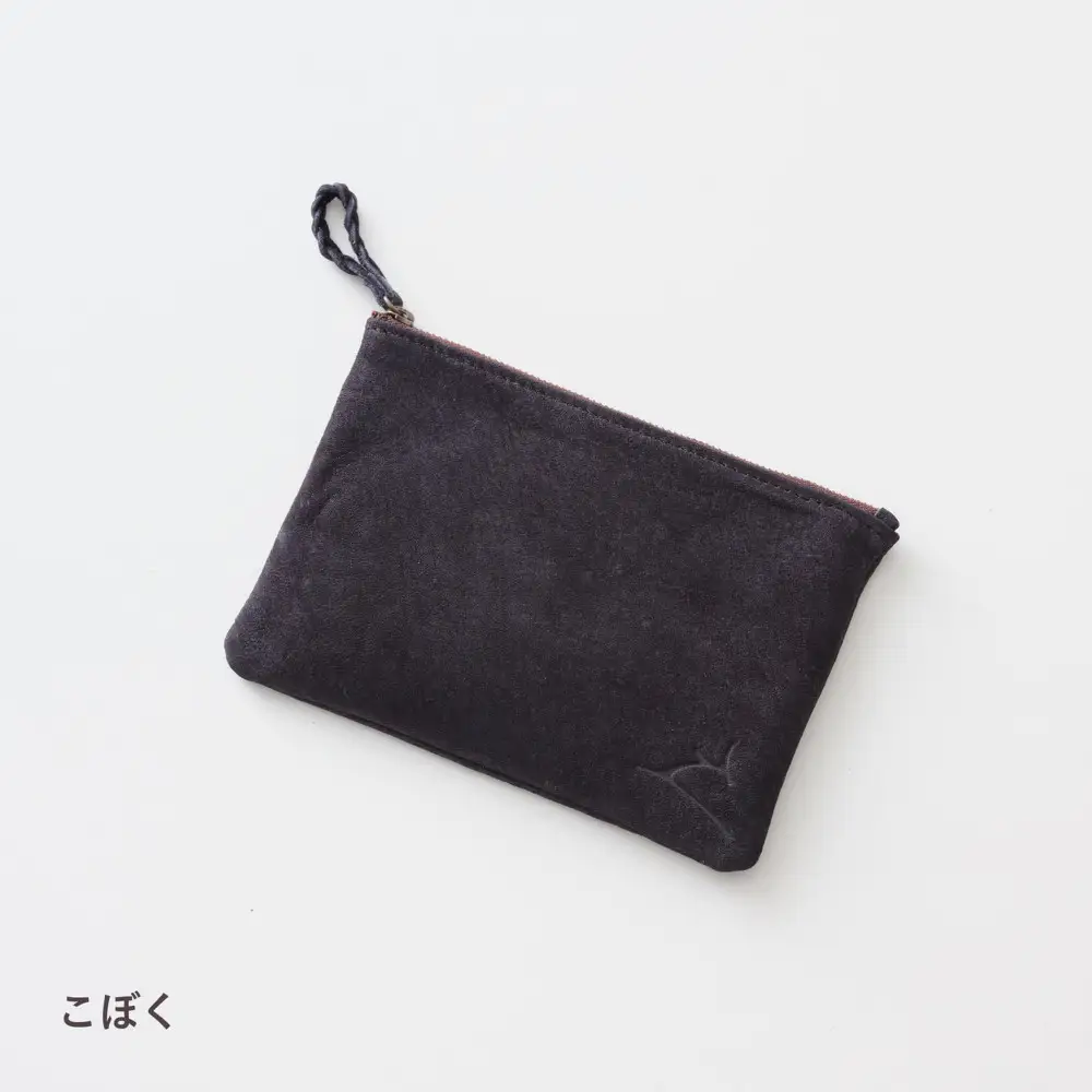 ENISICA エニシカ ジビエ鹿革 トモシカポーチM 古墨（こぼく）
