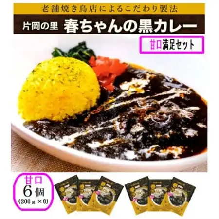 片岡の里春ちゃんの黒カレー　甘口満足セット【1466671】