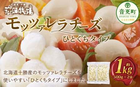 花畑牧場 モッツァレラチーズひとくちタイプ 約1kg【A107】 モッツァレラチーズ 北海道産