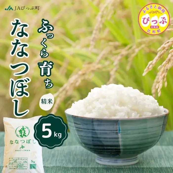 令和7年産 ななつぼし 精米 5kg【JAぴっぷ町】米 お米 北海道産 北海道米 特Aランク 国産 白米 コメ 北海道 比布町 ぴっぷ 1001-003