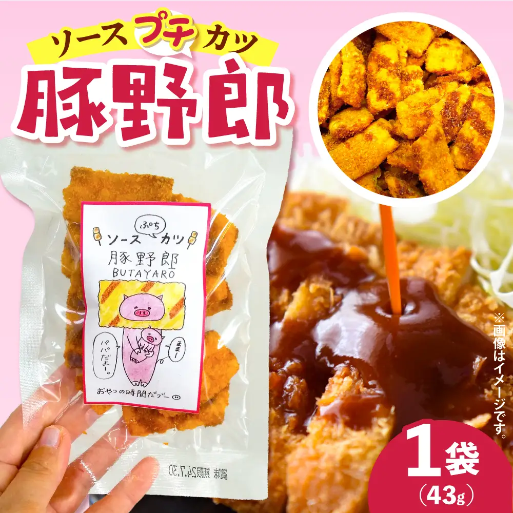 【1,000円寄附】豚野郎(ソースぷちカツ)40g ku041-010-r