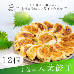 餃子 手包み大葉餃子 Sパック 12個入り 餃子屋はまだ