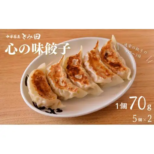 中華蕎麦とみ田 心の味餃子 5個×2セット 餃子 とみ田 おすすめ 冷凍 ギフト 大きい お惣菜 おかず おつまみ つまみ 松戸市 松戸 千葉県 千葉