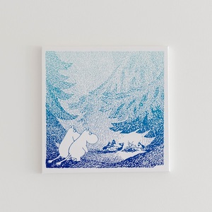 MOOMINVALLEY PARK ファブリックパネルSサイズ（夜の森）HNNA006